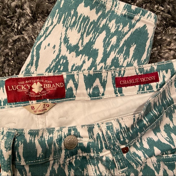 Lucky Brand Charlie Skinny Printed Jeans - Picture 4 of 6